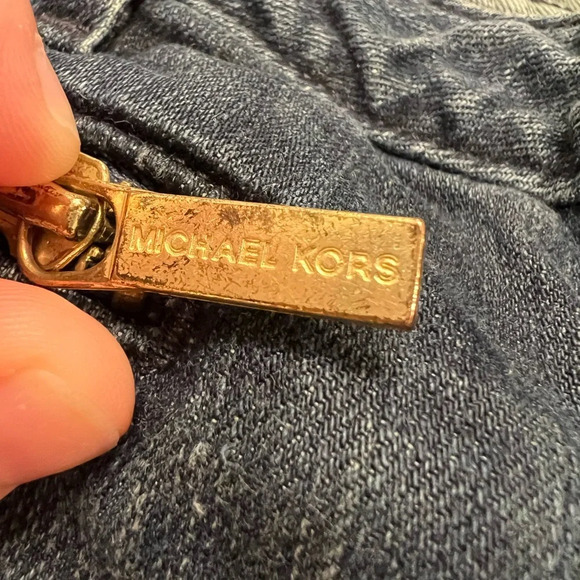 MICHAEL KORS MK Front Zipper Pockets Skinny Low Rise Denim Jeans Sz 2 - Picture 7 of 10